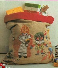 borduurpatrooon 4060 de zak van sinterklaas