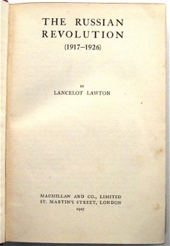 The Russian Revolution 1917-26 HC Lawton 1927 Rusland USSR - 3