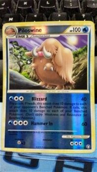 Piloswine 48/102 (reverse) HS Triumphant nearmint - 1