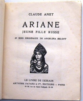 Ariane: Jeune Fille Russe 1927 Anet - Angelina Beloff (ill.) - 3