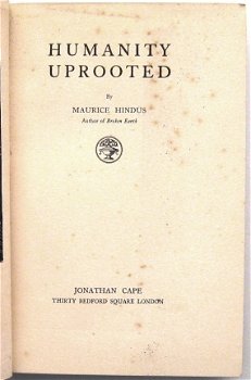 Humanity Uprooted [c1930] M Hindus - Rusland USSR - 4