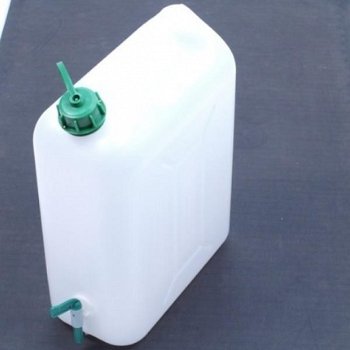 Jerrycan Wit 10 Liter + Kraan - 1