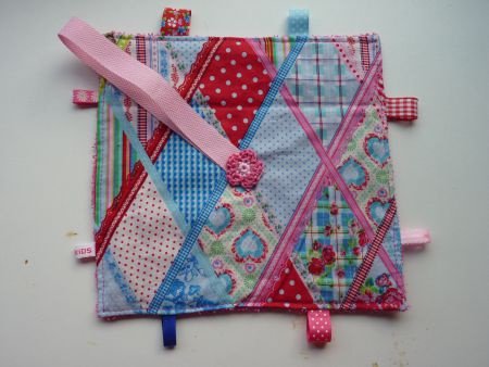 ** Patchwork speendoekje / knuffeldoekje (B) - 2