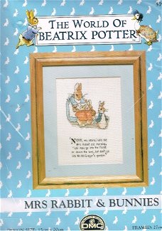 DMC BORDUURPAKKET " BEATRIX POTTER " MRS RABBIT & BUNNIES