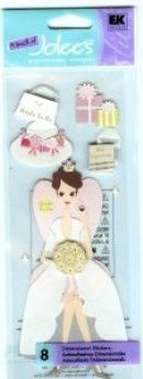 SALE NIEUW dimensional stickers Bridal Shower van Jolee's Boutique - 2