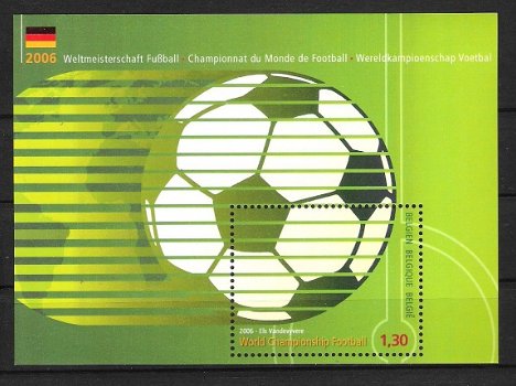 Belgie 2006 Wereldkampioenschap Voetbal blok postfris - 1