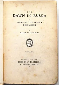 The Dawn in Russia 1906 (eerste druk) Nevinson - Rusland - 2