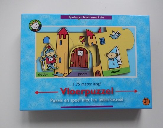 Vloerpuzzel - puzzel en spel met het letterkasteel - nr. 1