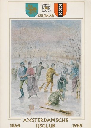 Bruijn,H,J, (samenst.) 125 jaar Amsterdamse ijsclub - nr. 1