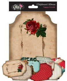 SALE NIEUW Chipboard Ring Album Happy Travels van Glitz Designs - 1