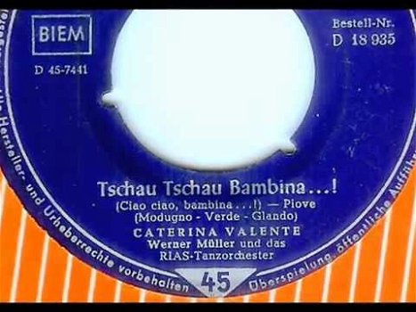 Eurovision Songcontest 1959 ITA: Caterina Valente - Tschau tschau bambina - 1