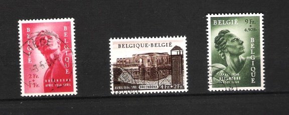 België 1954 Breendonk Politieke gevangenen gestempeld - 1