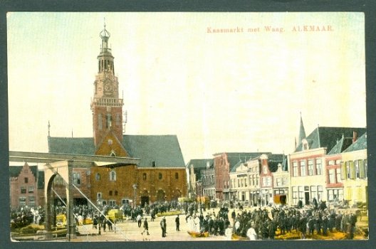 ALKMAAR Kaasmarkt met Waag (Alkmaar 1916) - 1
