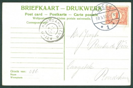 AMSTERDAM Muiderpoort (Roordahuizum & Sneek 1910) - 2