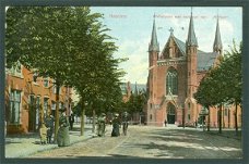 HAARLEM Kleverpark met kerk van het Heilig Hart (Haarlem 1914)