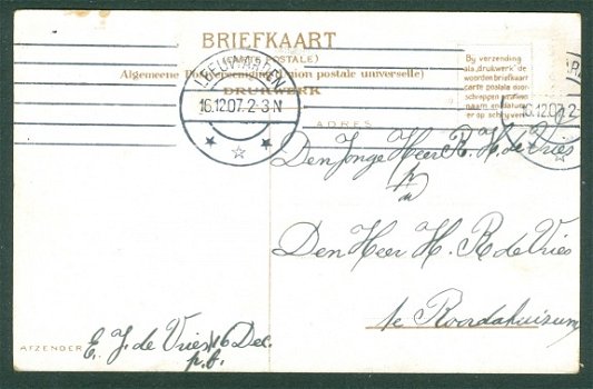 ROTTERDAM Oostzeedijk (Leeuwarden 1907) - 2