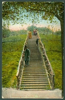 SCHEVENINGEN Scheveningsche boschjes 72 trapjes (Den Haag & Roordahuizum 1913) - 1