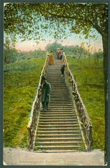 SCHEVENINGEN Scheveningsche boschjes 72 trapjes (Den Haag & Roordahuizum 1913)