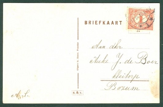 FRANEKER Vliet-Nieuwe kanaal (1918) - 2