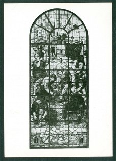 FRL LEEUWARDEN Doopsgezinde kerk, Glasschildering De Voetwassing Johannes XIII-15 van Joep Nicolas