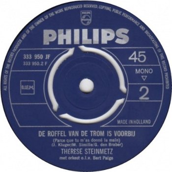 Thérèse Steinmetz : Het Lied Is Uit (1968) - 3