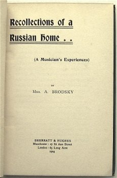 Recollections of a Russian Home 1904 A. Brodsky - Rusland - 3