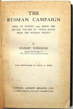 Field Notes From the Russian Front 1915 2V Washburn Rusland - 7