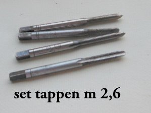 set tappen M 10 HSS Staal - 6