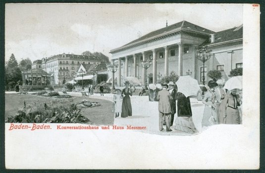 DUITSLAND Baden-Baden, Konversationshaus und Haus Messmer (Bozum 1910) - 1
