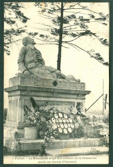 FRANKRIJK Forest-par-Boudes, Monument gesneuvelde kinderen Eerste Wereldoorlog