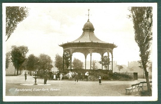 VK Govan, muziektent Elder Park (Oosternijkerk 1914) - 1