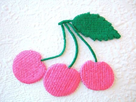 Grote kersen knoop ~ 15 mm ~ Licht roze - 5