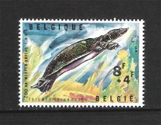 België 1965 Zegel Blok Zoo van Antwerpen III Reptielen **