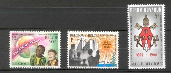 België 1966 RERUM NOVARUM 1891 ** - 1