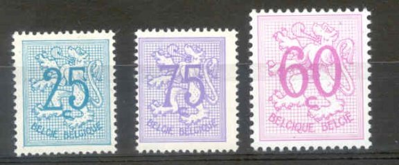 België 1966 Cijfer op Heraldieke Leeuw ** - 1