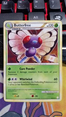 Butterfree  16/123 Rare HeartGold SoulSilver