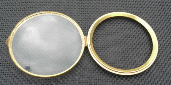 === Pendule deur = bol glas = oud = 28865 - Afbeelding 2
