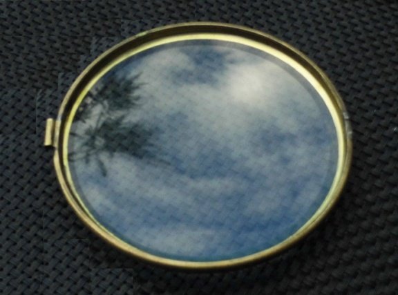 = Pendule deur = bol geslepen glas = 28611 - Afbeelding 2