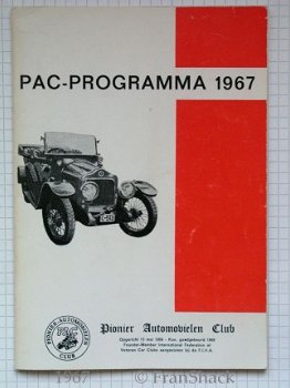 [1967] PAC-Programma 1967, Ebeling, Pionier-Automobielen Club - 1