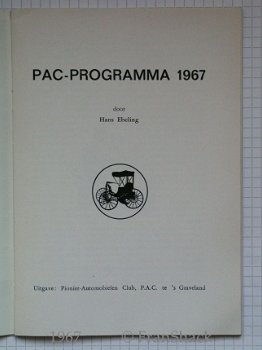 [1967] PAC-Programma 1967, Ebeling, Pionier-Automobielen Club - 2