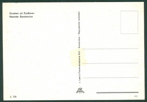 DR ZUIDLAREN Groeten uit, Noorder Sanatorium - 2