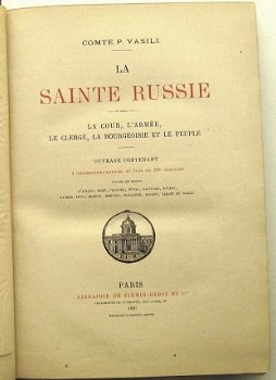 La Sainte Russie 1890 Comte Vasili - Rusland Fraai boek - 5