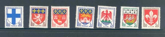 Frankrijk 1958 Armoiries de villes (III) postfris - 1