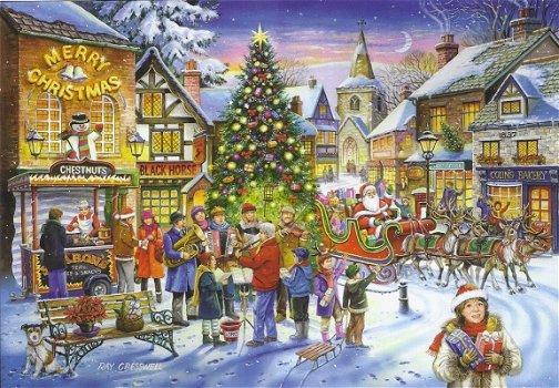 House of Puzzles - Christmas Shopping - 1000 Stukjes Nieuw - 1