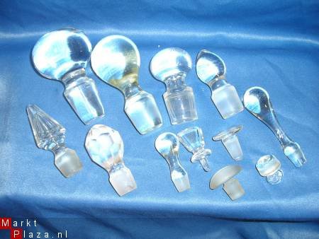 GLAS...glazen en kristallen stoppen . veel verschillende maten (2) - 7
