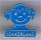Lekkerland blauw op zilverkleurig speldje ( Boek 1 NR 039 ) - 1 - Thumbnail