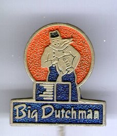 Big Dutchman zilverkleurig speldje ( Boek 1 NR 048 )