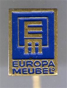 Europa Meubel blauw op koper speldje ( Boek 1 NR 065 )