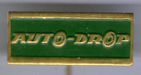 Auto-drop groen op koper speldje ( Boek 1 NR 072 ) - 1