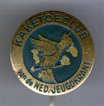 Kakatoeclub van de NED. Jeugdkrant koper speldje ( Boek 1 NR 080 ) - 1